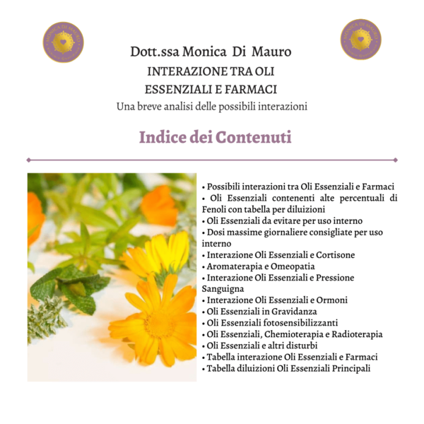 Monica Di Mauro - Interazione tra gli oli essenziali e farmaci versione 2023